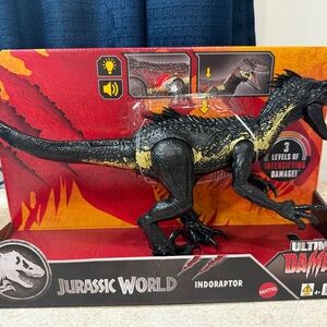Mattel Jurassic World Ultimate Damage Indoraptor Dinosaur 14" Action Figure Toy